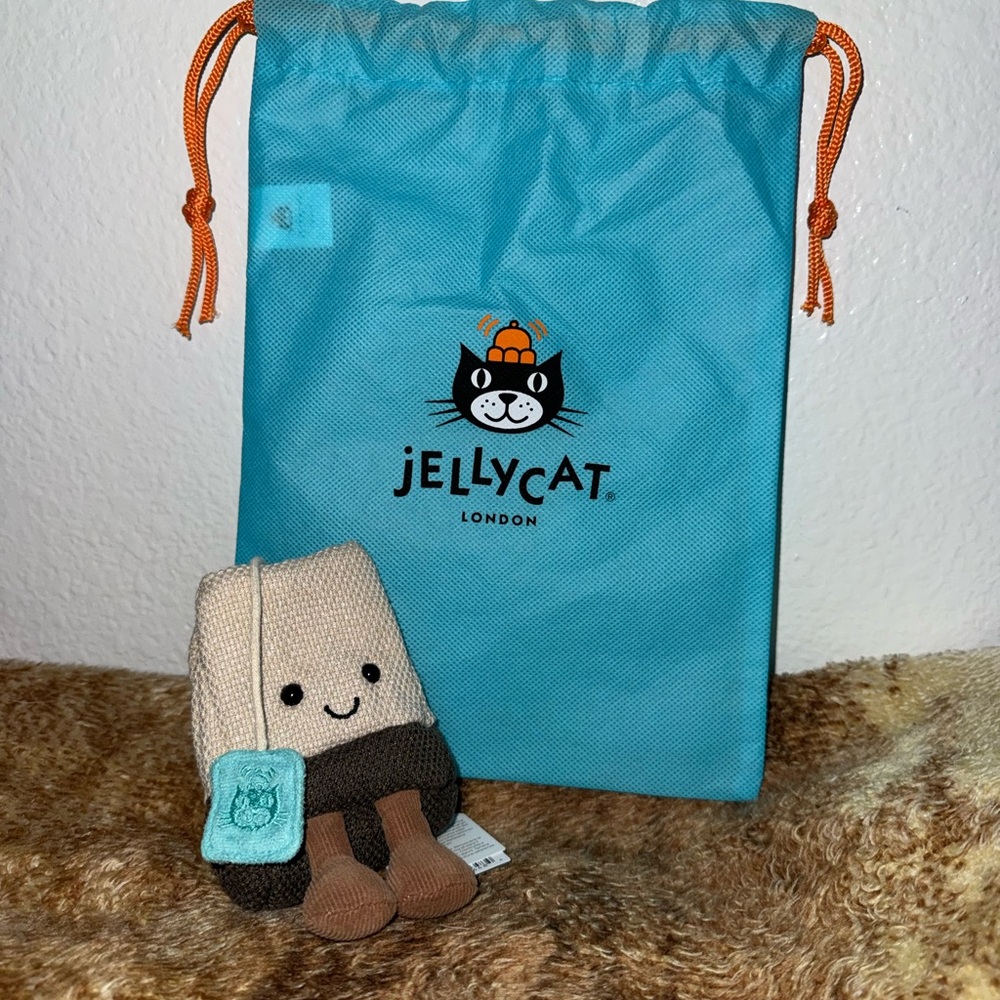 Jellycat Amusables Tea Bag with Jellycat Bag